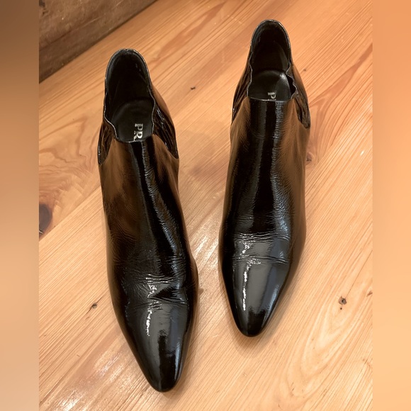 PRADA booties black patent leather size 39 - Picture 1 of 10